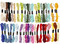 Borduren - draad - garen - in verschillende kleuren - set van 42 assorti