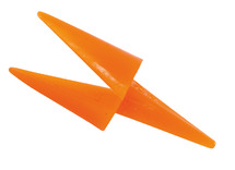 Vormen - vogelbek - plastic - decoratie - set van 50