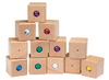 Geluidsdoosjes - geluidenblokjes - Gogo Toys - luisterdozen - set van 12