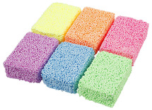 Plasticine - soft foam - set van 6 x 10 g