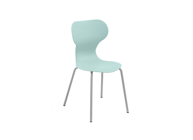 Stoel - Mira - Vierpoots - zithoogte 38 cm - kuip munt - per stuk