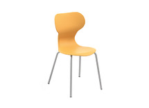 Stoel - Mira - Vierpoots - zithoogte 42 cm - kuip oker - per stuk