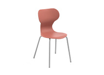 Stoel - Mira - Vierpoots - zithoogte 42 cm - kuip terracotta - per stuk