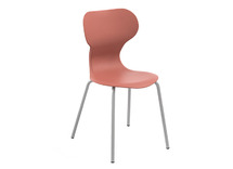 Stoel - Mira - Vierpoots - zithoogte 46 cm - kuip terracotta - per stuk