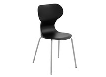 Stoel - Mira - Vierpoots - zithoogte 46 cm - kuip zwart - per stuk