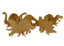 Karton - dinosauriërs - met kartonnen houders - set van 25 assorti