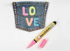 Stiften - textielstiften - krimpfoliestiften - neon - set van 6 assorti