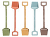 Zandscheppen - spade - TreeNside - gekleurd - bioplastic - set van 5 assorti