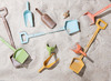 Zandscheppen - spade - TreeNside - gekleurd - bioplastic - set van 5 assorti