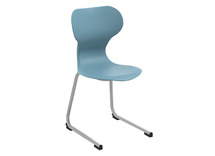Stoel - Mira - Sledepoot - zithoogte 46 cm - kuip navy blue - per stuk