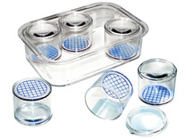 Ontdekkingsmateriaal - vergrootglas potjes - mono - wetenschap - per set