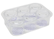 Ontdekkingsmateriaal - vergrootglas potjes - mono - wetenschap - per set
