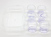 Vergrootglazen - x2 vergroting - 5,5 cm - met potje - met opbergdoos - set van 6