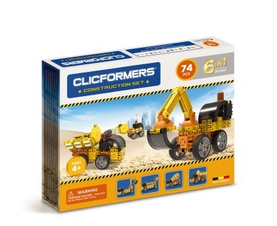 BOUWSET - CLICFORMERS - VOERTUIGEN - SET VAN 74 - CONSTRUCTIE
