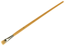 Penselen - plat - lange steel - nr. 14 - set van 12