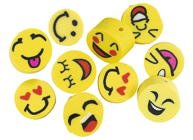 Kralen - figuurkralen - smileys - set van 200