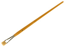 Penselen - plat - lange steel - nr 16 - set van 12
