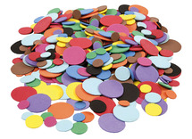 Figuren - foam - cirkels - voordeelpakket - set van 2500