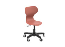 Stoel - Mira - Stervoet Op Wielen - zithoogte 31/41 cm - kuip terracotta - per stuk