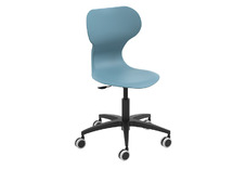 Stoel - Mira - Stervoet Op Wielen - zithoogte 40/51 cm - kuip navy blue - per stuk