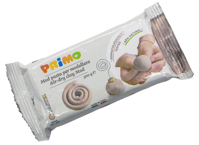 Boetseerklei - Primo - 500 g - grijs - per stuk