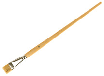 Penselen - plat - lange steel - nr 20 - set van 12