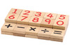 Rekenen - rekenmagneten - Viga - magnetisch - hout - set van 40 assorti