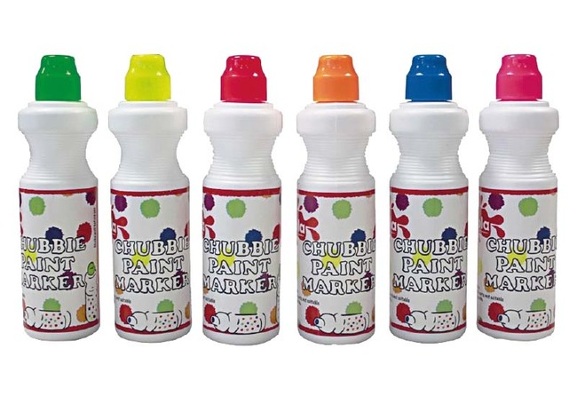 VERF - VERFDOTTERS - CHUBBIE - FLUO - SET VAN 6