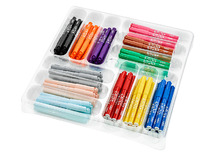 Stiften - kleurstiften - BIC Kids Visacolor XL ECOlutions - 8 x 12 kl - voordeelpakket - set van 96 assorti