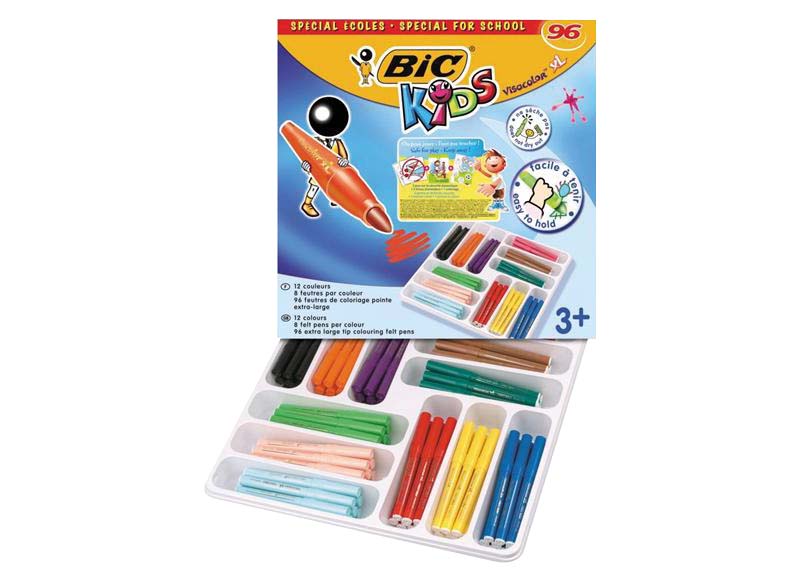 BIC KIDS 12 feutres de coloriage extra-large VISACOLOR