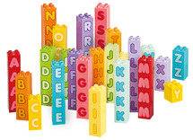 Bouwblokken - Lego® Education Duplo - alfabet - bouwen met taal - 130 stukken - per set
