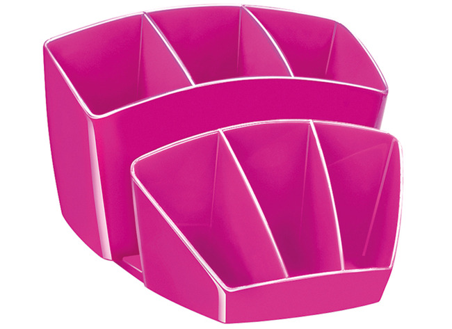 Opbergpotjes - pennenpotje - fuchsia - per stuk