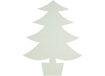 Karton - blanco - figuren - kerstbomen - set van 25
