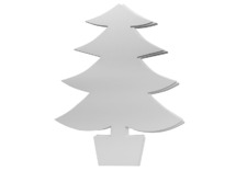 Karton - kerstbomen - figuren - blanco - set van 25