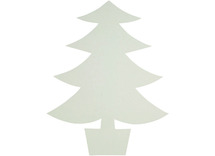 Karton - kerstbomen - figuren - blanco - set van 25