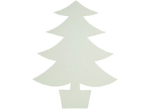 Karton - blanco - figuren - kerstbomen - set van 25
