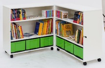 Flexeo - Vorraadkast - Openklapbaar Met 6 Laden - esdoorn - per stuk