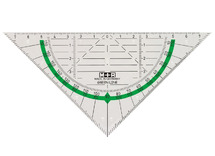 Latten - geodriehoek - 16 cm - Green Line - bio - per stuk