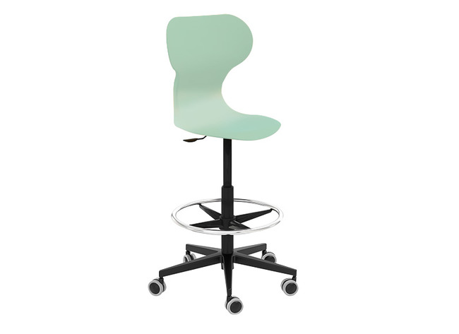 Stoel - Mira - Stervoet Tooghoogte - zithoogte 58/83 cm - kuip munt - per stuk