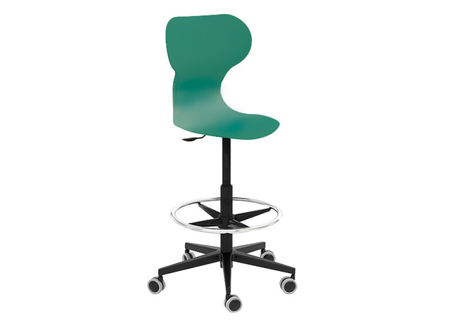 Stoel - Mira - Stervoet Tooghoogte - zithoogte 58/83 cm - kuip navy blue - per stuk