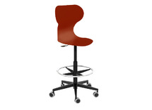 Stoel - Mira - Stervoet Tooghoogte - zithoogte 58/83 cm - kuip terracotta - per stuk