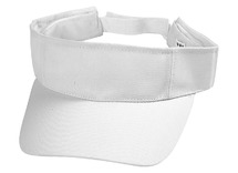 Zonnekleppen - textiel - blanco - 56 cm - per stuk
