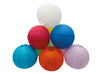 Knutselpapier - lantaarn - rond - set van 10 assorti