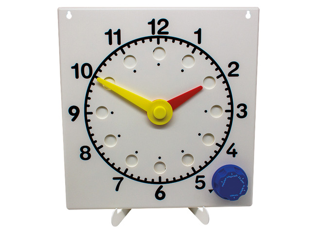 HORLOGE DIDACTIQUE AVEC CADRAN ADAPTABLE