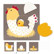 Puzzel - de kip en het ei