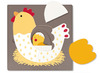 Lagenpuzzel - de kip en het ei - 3 lagen - per stuk