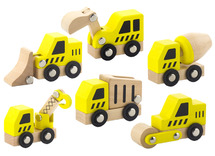 Voertuigen - bouwvoertuigen - Viga - set van 6 assorti