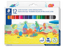 Stiften - kleurstiften - Staedtler Noris Jumbo - set van 12 assorti