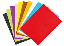 Textiel - vilt - vellen - 15 x 22 cm - zelfklevend - verschillende kleuren - set van 18 assorti