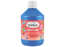 Verf - acrylverf - Rainbow Acrylique - 500 ml - budget - blauw - per stuk